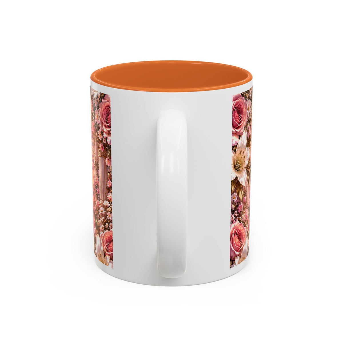 Personalized Gold Crest Name Mug — Custom Name & Date Two-Tone Accent