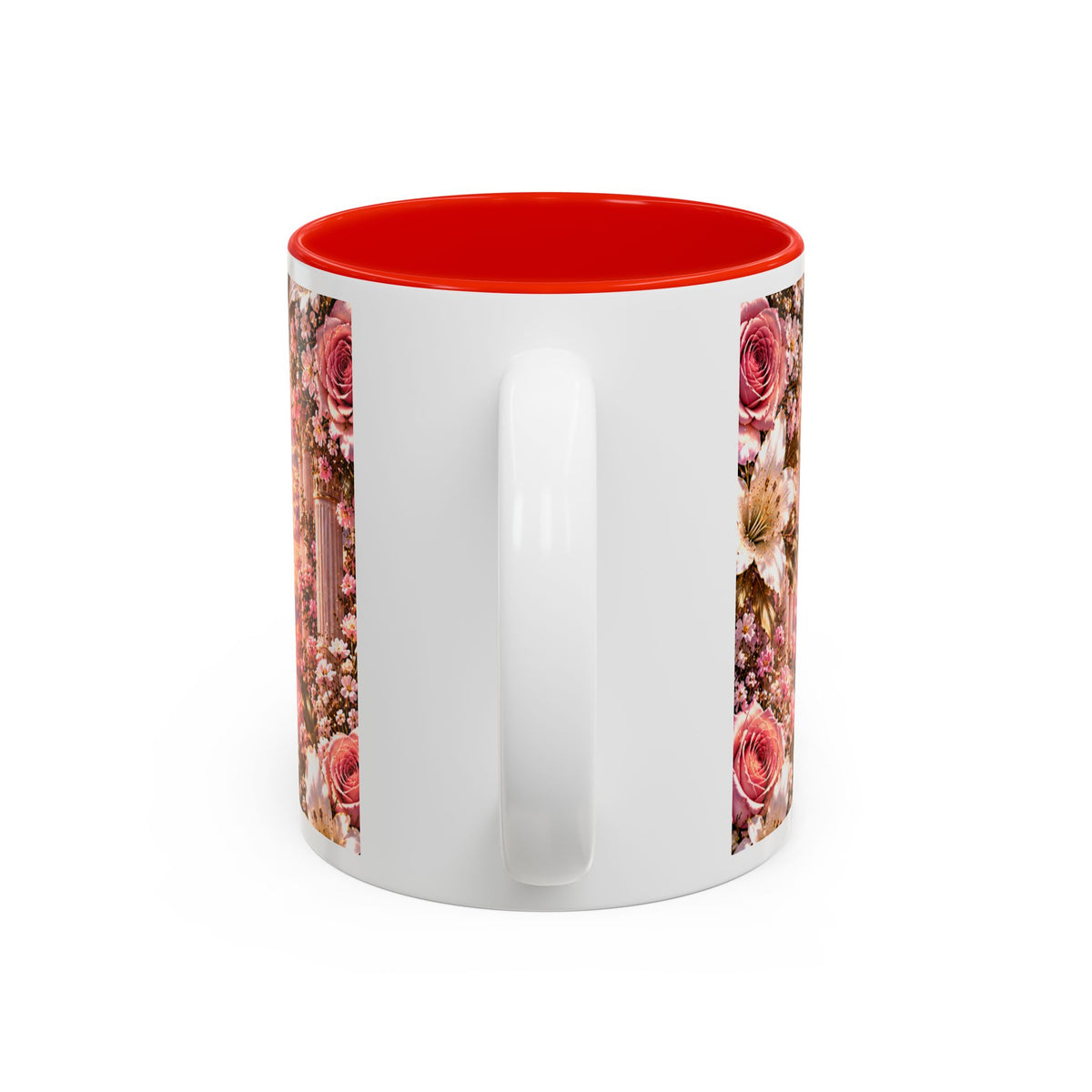 Personalized Gold Crest Name Mug — Custom Name & Date Two-Tone Accent