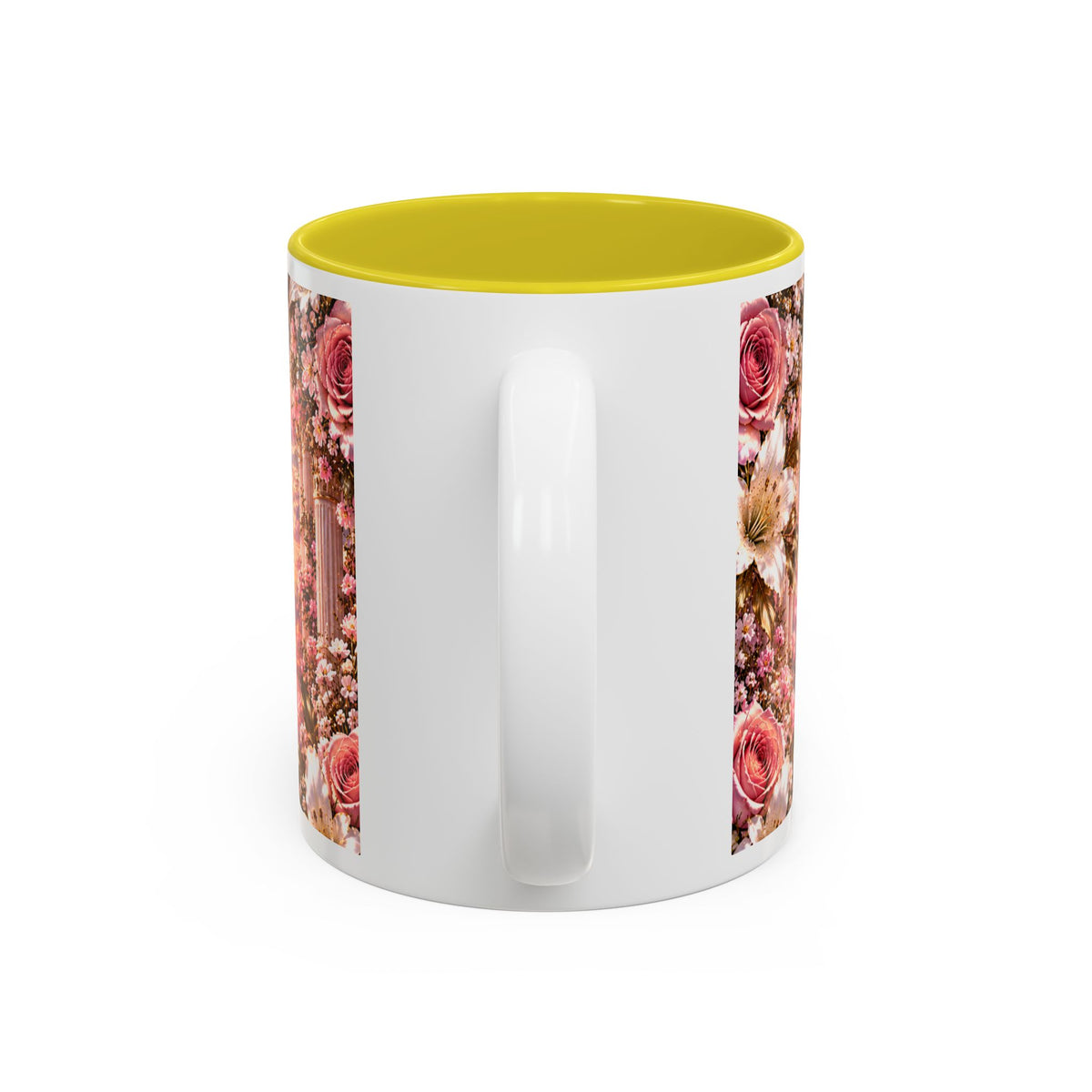 Personalized Gold Crest Name Mug — Custom Name & Date Two-Tone Accent