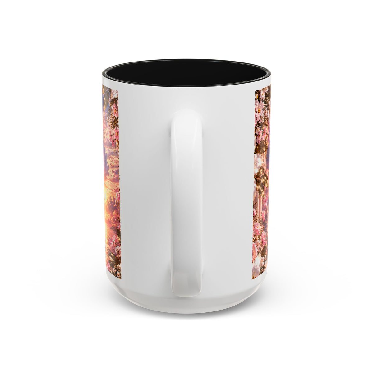 Personalized Gold Crest Name Mug — Custom Name & Date Two-Tone Accent