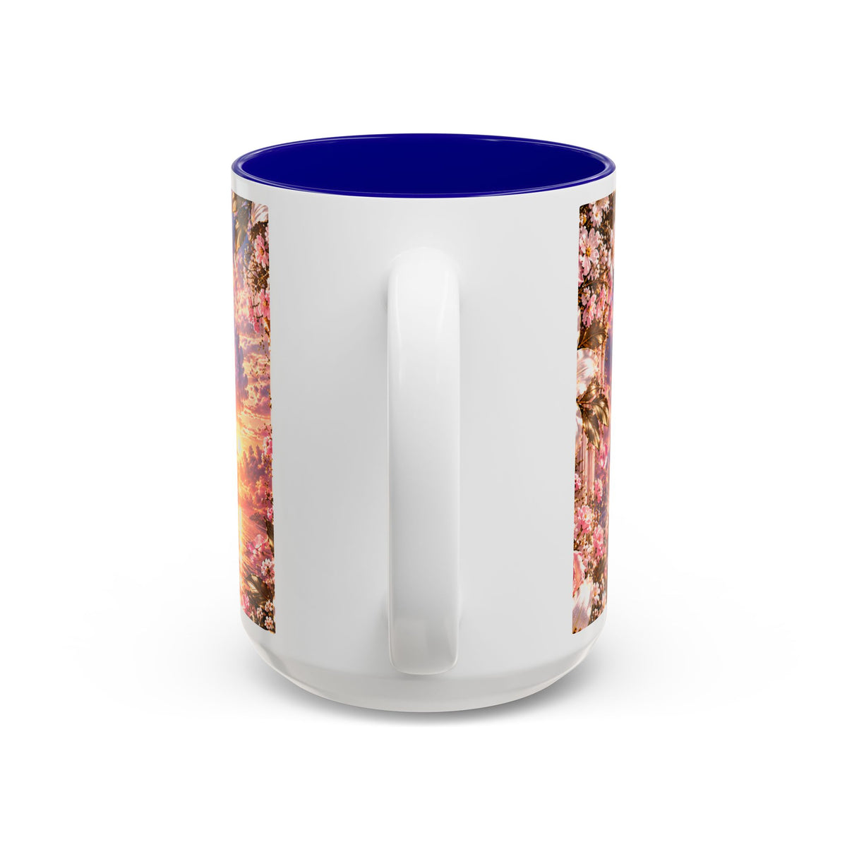 Personalized Gold Crest Name Mug — Custom Name & Date Two-Tone Accent
