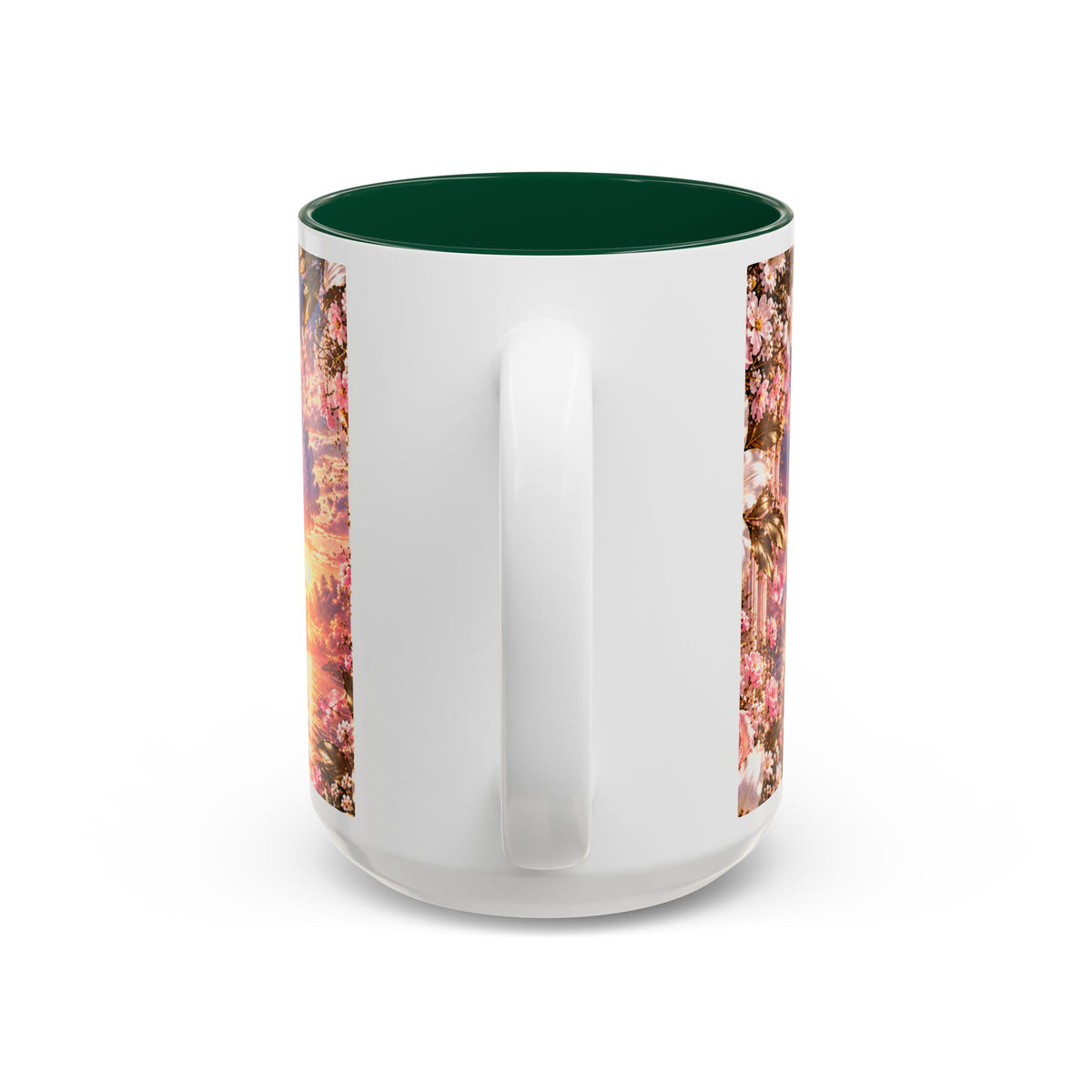 Personalized Gold Crest Name Mug — Custom Name & Date Two-Tone Accent