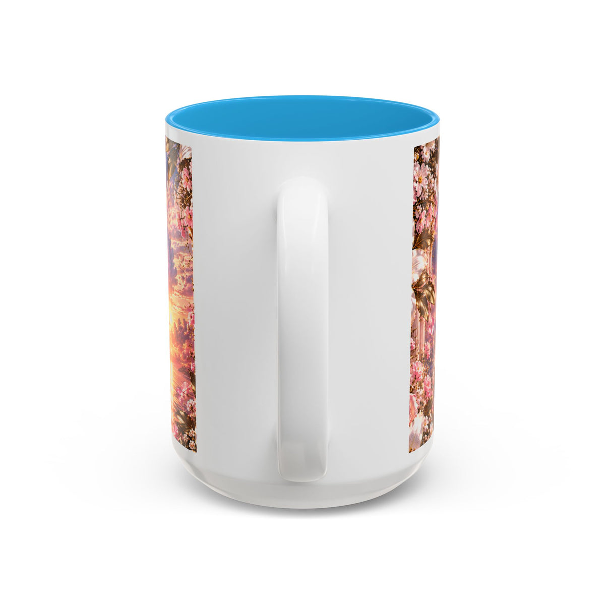Personalized Gold Crest Name Mug — Custom Name & Date Two-Tone Accent