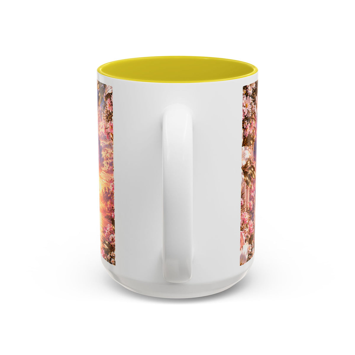 Personalized Gold Crest Name Mug — Custom Name & Date Two-Tone Accent