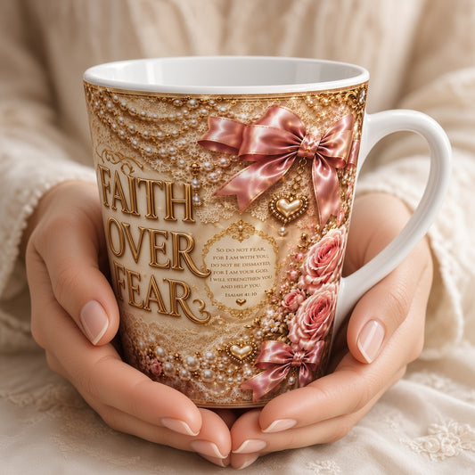 Christian Faith Coffee Mug | Bible Verse Inspirational Cup | Gift for Her