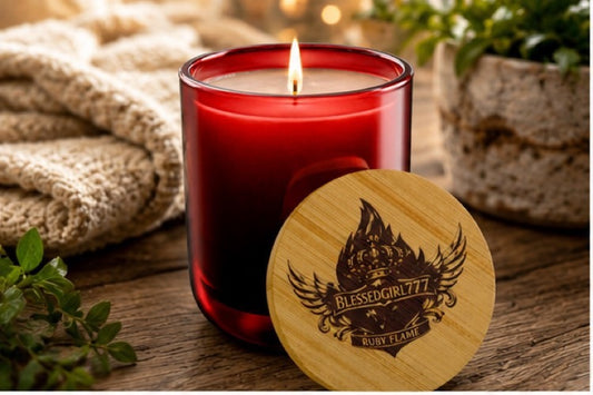 Engraved Soy Candle | 14oz Luxury Scented Candle with Custom Bamboo Lid — Rustic Crest