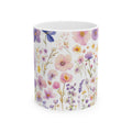 Taza Botánica de Flores Silvestres -Regalo Floral para Mujer,Mug de Cerámica Estética de Naturaleza,Regalo para Mamá,Garden Lover Coffee Cup