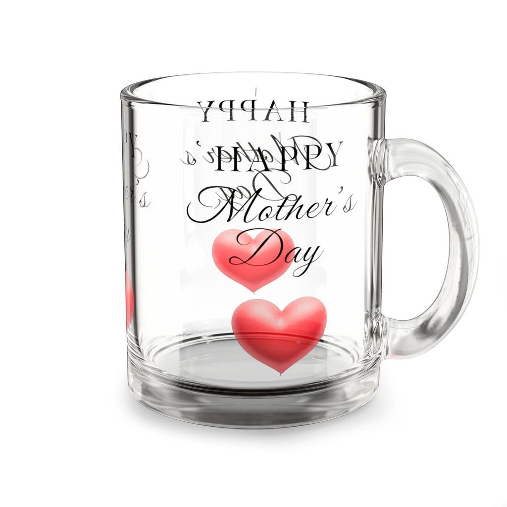 Taza de Vidrio Día de las Madres - Regalo Sentimental para Mamá, Glass Mug Estética con Flores, Regalo para Abuela, Mother’s Day Coffee Cup