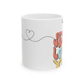 Taza Cristiana de Jesús con Flores - Regalo de Fe para Mujer, Christian Coffee Cup Aesthetic,Mug de Cerámica Inspiracional,Regalo para Amiga