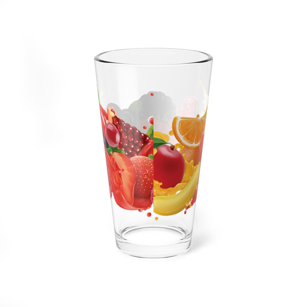 Vaso de Mezcla de Frutas Coloridas - Mixing Glass Estético para Cócteles, Jarra de Vidrio con Diseño de Frutas, Regalo para Bar en Casa
