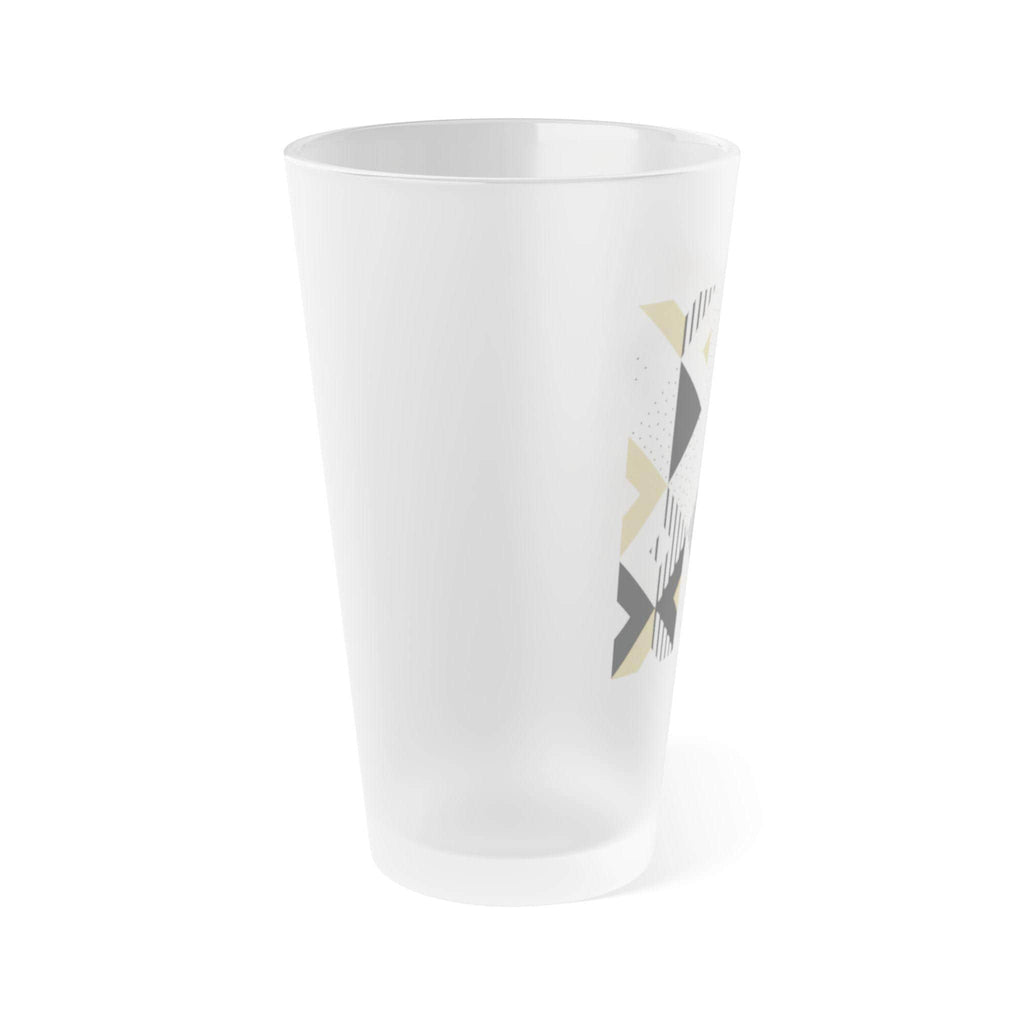 Vaso de Pinta Esmerilado 16oz - Frosted Glass Sleek Design, Vaso de Cerveza Mate, Cristalería Minimalista de Lujo