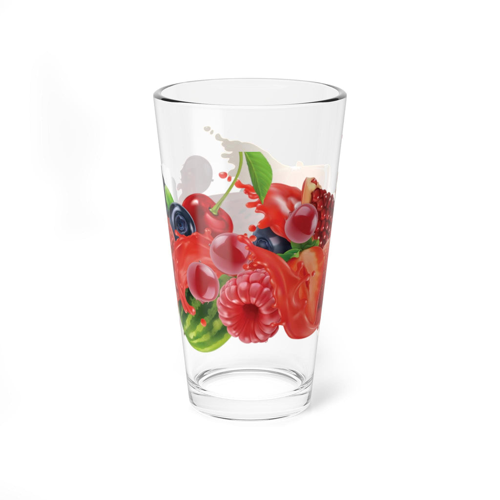 Vaso de Mezcla de Frutas Coloridas - Mixing Glass Estético para Cócteles, Jarra de Vidrio con Diseño de Frutas, Regalo para Bar en Casa