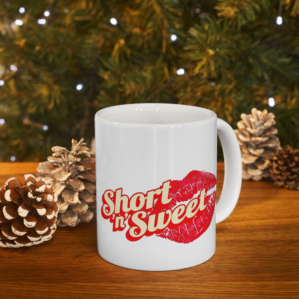 Taza de Cerámica Sweet Kiss - Regalo Lindo de Labios para Ella, Cute Coffee Cup Aesthetic, Mug de Besos para San Valentín y Aniversario