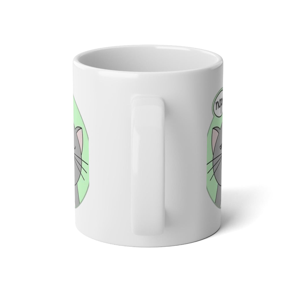 No Drama Please Cat Coffee Mug | Funny Sarcastic Cat Gift, Office Humor Mug for Cat Lovers & Coworkers