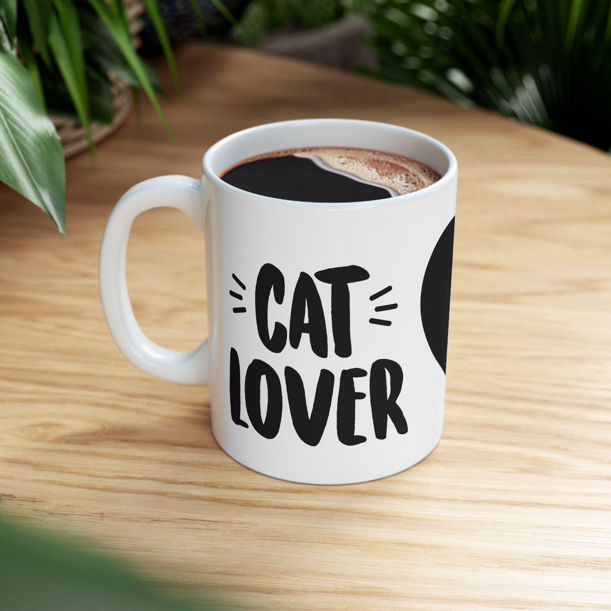Cat Lover Coffee Mug | Cute Paw Print Design, Perfect Gift for Cat Mom & Cat Dad, 11oz & 15oz