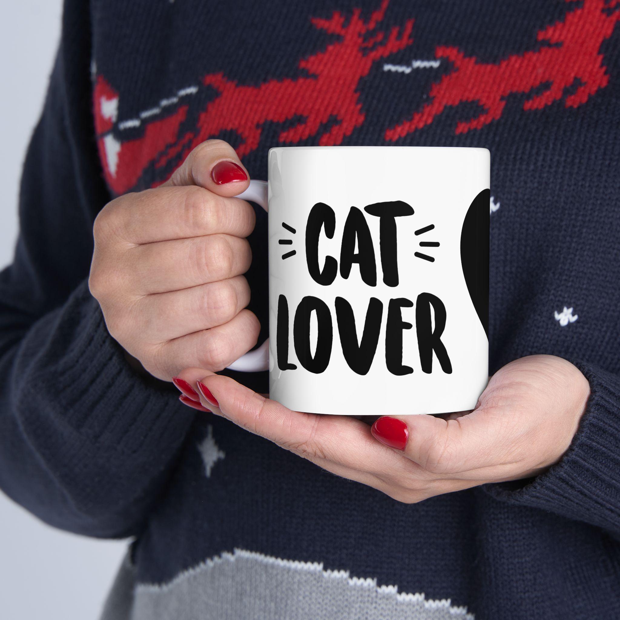 Cat Lover Coffee Mug | Cute Paw Print Design, Perfect Gift for Cat Mom & Cat Dad, 11oz & 15oz