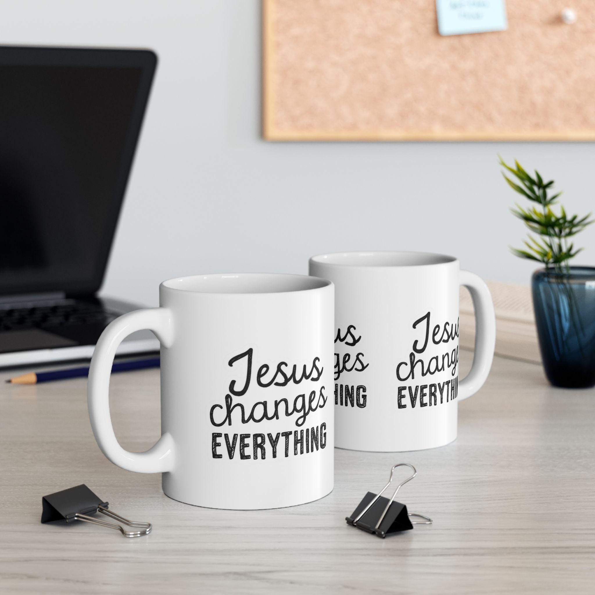 Inspirational Faith Coffee Mug | Christian Bible Verse Gift, Encouragement Cup for Her & Him, 11oz & 15oz