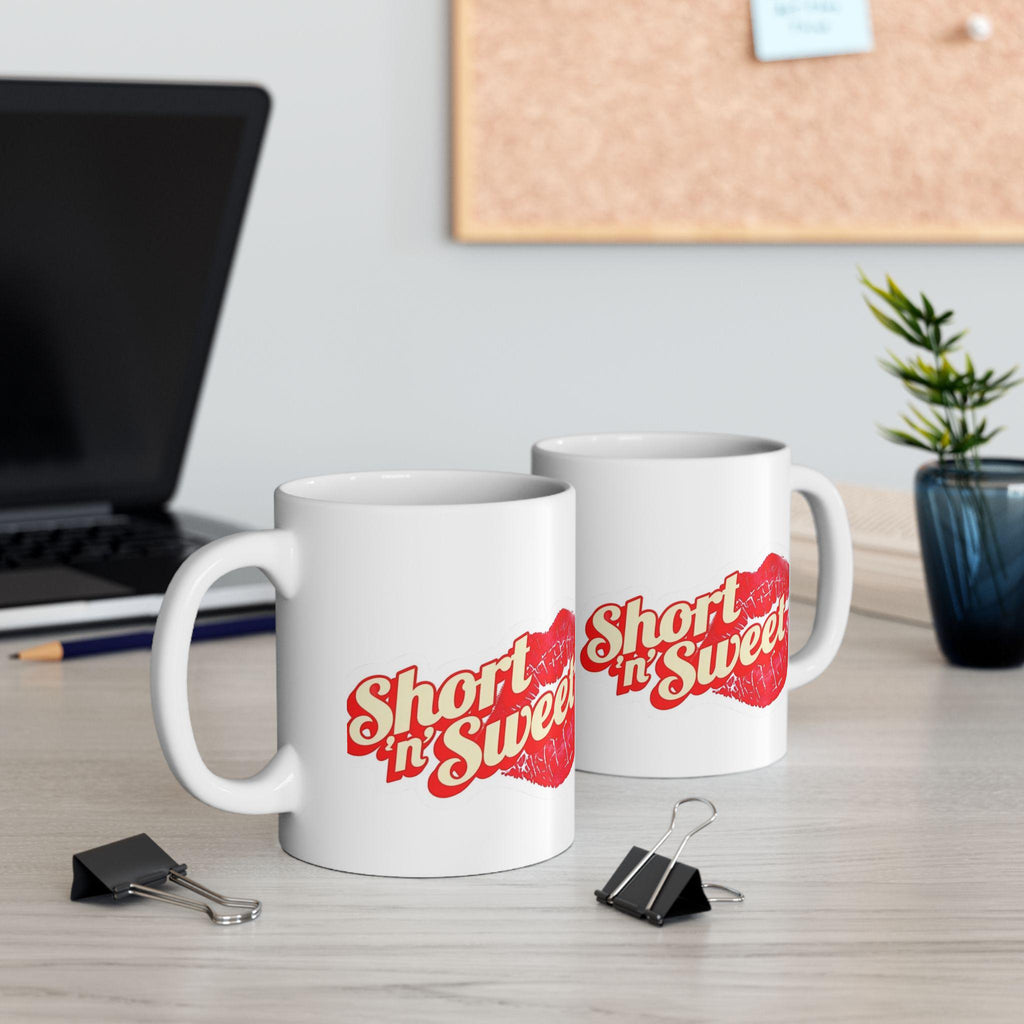 Taza de Cerámica Sweet Kiss - Regalo Lindo de Labios para Ella, Cute Coffee Cup Aesthetic, Mug de Besos para San Valentín y Aniversario