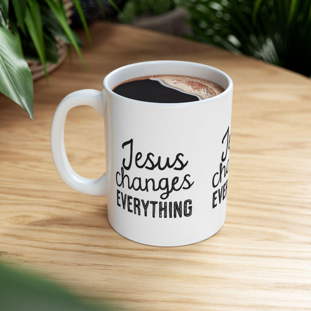 Inspirational Faith Coffee Mug | Christian Bible Verse Gift, Encouragement Cup for Her & Him, 11oz & 15oz