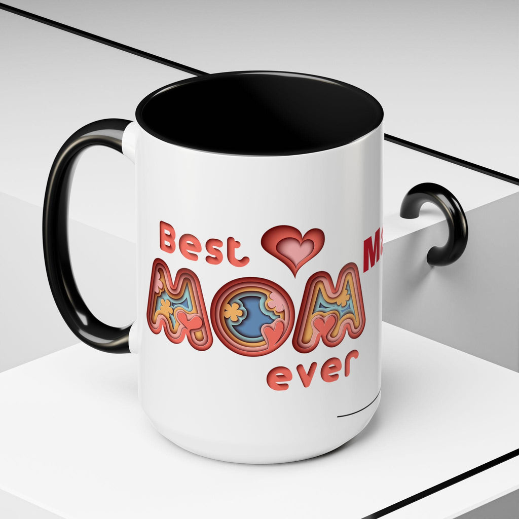 Taza Personalizada con Acento de Color - Regalo de Cumpleaños para Mujer, Custom Accent Coffee Mug, Taza con Interior de Color