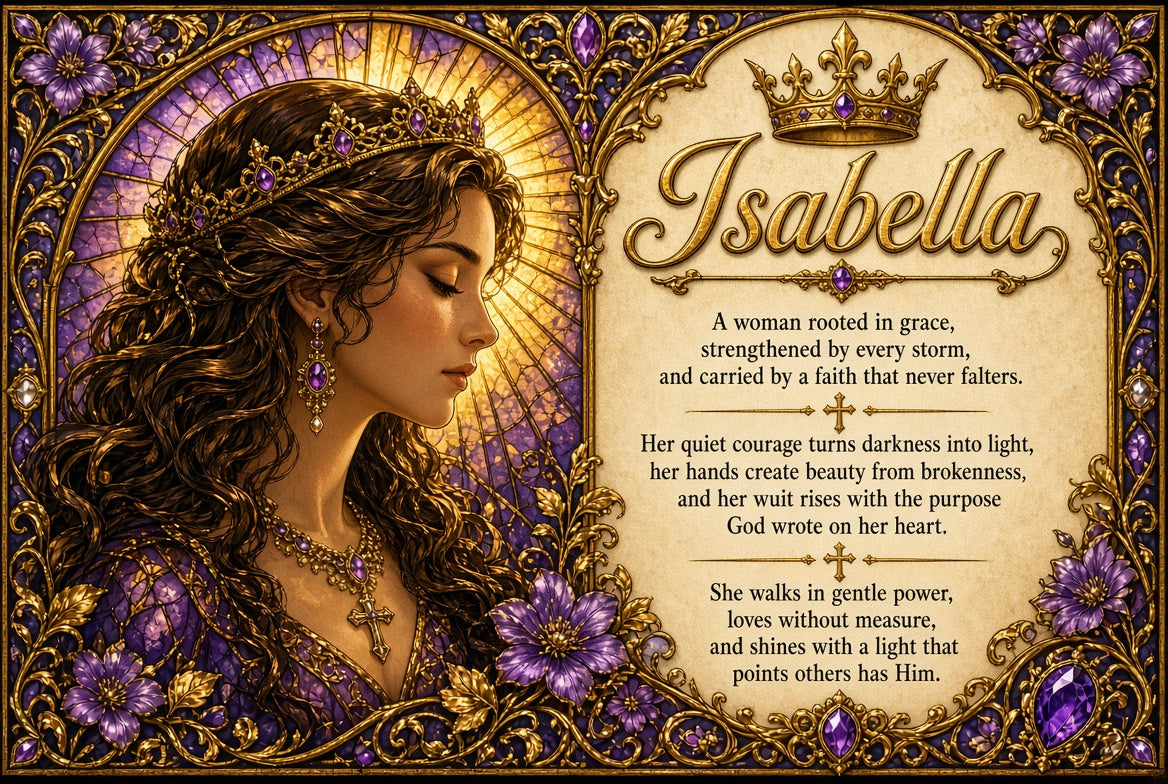 Customizable Stained Glass Portrait Template – BLESSEDGIRL777 Edition