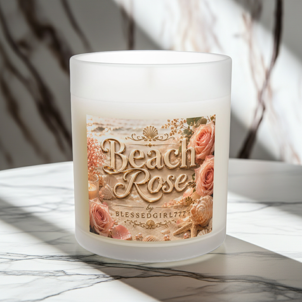 Beach Rose Glaskerze — 312g Duftkerze mit blumig-maritimer Note
